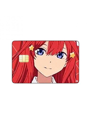 PRINTED BANK CARD STICKER Itsuki From The Quintessential Quintuplets Anime