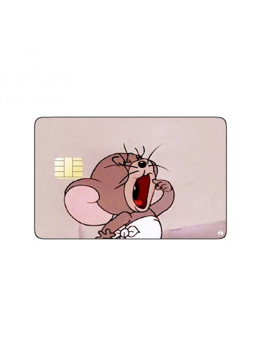 PRINTED BANK CARD STICKER Animation Jerry From Tom And Jerry By Warner Bros