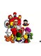 Printed Wall Sticker Multicolour 20cm