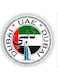 ubai UAE Vinyl Sticker, Round Travel Stamp Design, Burj Al Arab Landmark, 5x5 cm