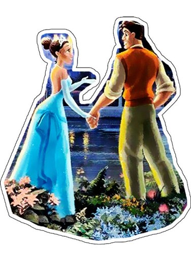 Beautiful And Elegant Characters Wall Sticker Multicolour