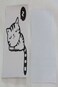 Cat Wall Sticker Decoration For The Doorbell Or Laptop Or The Switch Light Or The Car Black/White 12x17cm