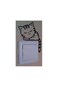 Cat Wall Sticker Decoration For The Doorbell Or Laptop Or The Switch Light Or The Car Black/White 12x17cm
