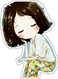 Beautiful Character Wall Sticker Multicolour