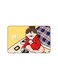 PRINTED BANK CARD STICKER Cute Girl Reading Drawing