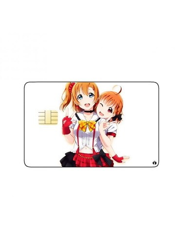 PRINTED BANK CARD STICKER Cute Anime Girls