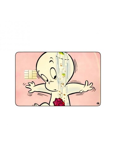 PRINTED BANK CARD STICKER Animation Casper By Harvey Films