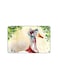 PRINTED BANK CARD STICKER Cute Goose Drawing With Hat And Scarf