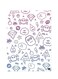 Printed Wall Sticker Multicolour 20cm
