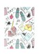 Printed Wall Sticker Multicolour 20cm