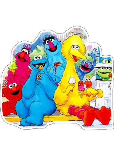 Cartoon Design Decorative Wall Sticker Multicolour 10x10cm