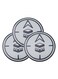 Qibla Sign for Praying 3pcs Bundle of Vinyl Sticker Signage to indicate Qibla Vinyl Decal Stickers for Muslim Kaaba ROUND A