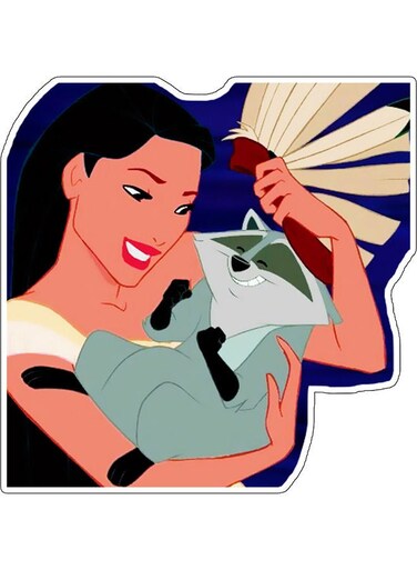 Disney Character Printed Wall Sticker Multicolour