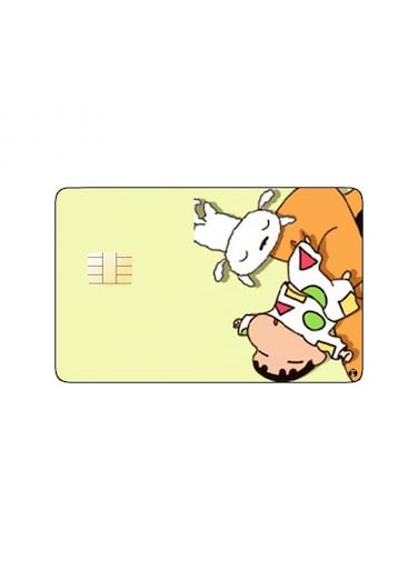 PRINTED BANK CARD STICKER Shinnosuke From Crayon Shin Chan Anime