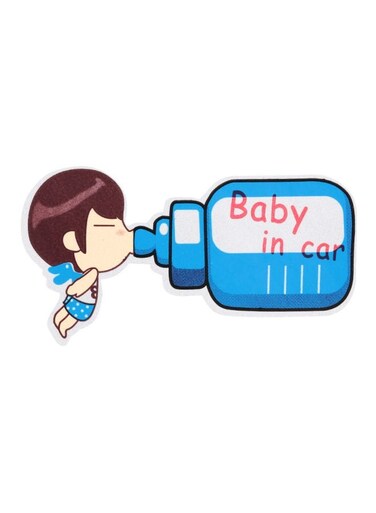 Baby In Car Safety Sign Decal Sticker