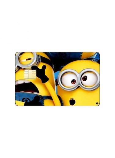 PRINTED BANK CARD STICKER Animation Minions By Illumination