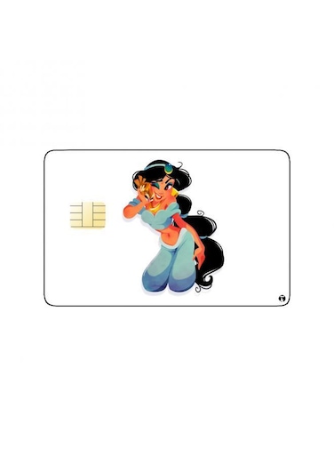 PRINTED BANK CARD STICKER Animation Jasmine From Aladin By Disney
