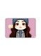 PRINTED BANK CARD STICKER Cute Girl Drawing With Hat