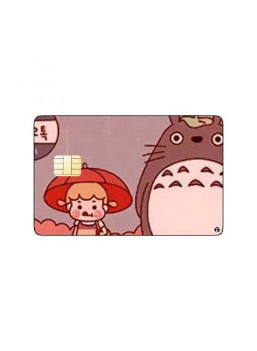 PRINTED BANK CARD STICKER My Neighbor Totoro Anime
