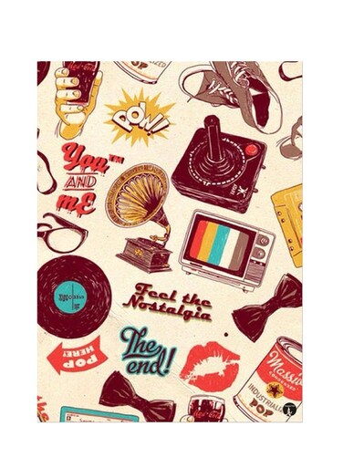 Printed Wall Sticker Multicolour 20cm