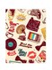 Printed Wall Sticker Multicolour 20cm