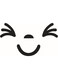 Smile Happy Face Wall Sticker For Toilet Lid Rest Room Black