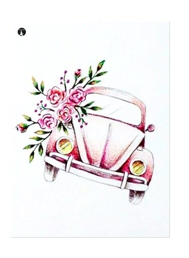 Printed Wall Sticker Multicolour 20cm