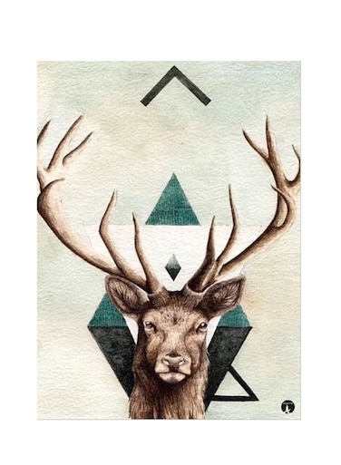Printed Wall Sticker Multicolour 20cm