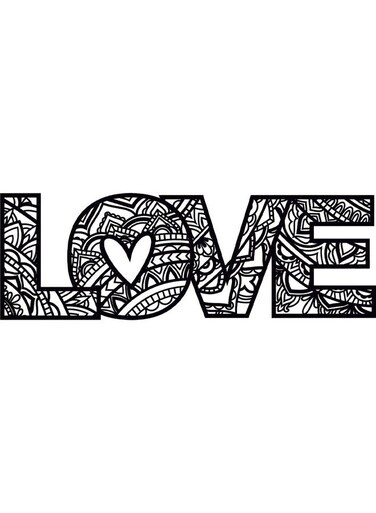 Decorative Wall Sticker Black 20cm