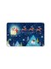 PRINTED BANK CARD STICKER Beautiful Village Drawing With Santa Claus