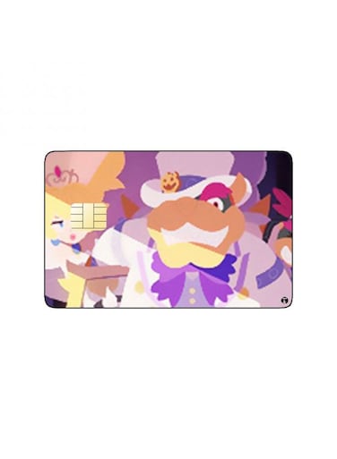 PRINTED BANK CARD STICKER Super Mario Video Game
