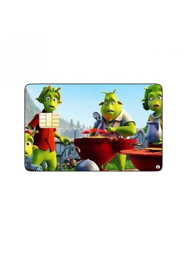 PRINTED BANK CARD STICKER Animation 51 Planets By Skydance