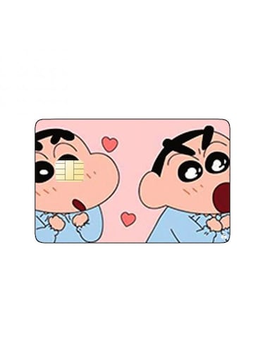 PRINTED BANK CARD STICKER Shinnosuke From Crayon Shin Chan Anime