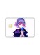 PRINTED BANK CARD STICKER Cute Anime Girl With Rose