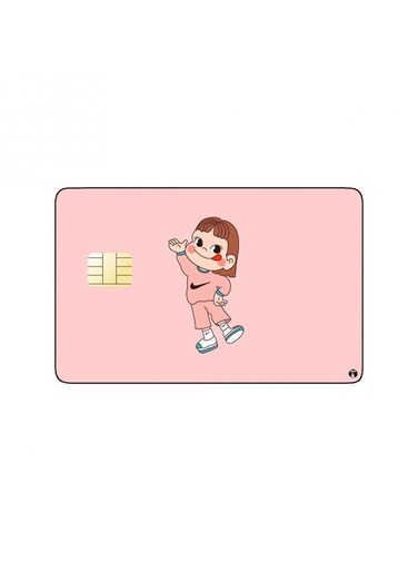 PRINTED BANK CARD STICKER Milky Peko Chan Anime