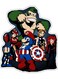 Fictional Character Printed Wall Sticker Multicolour