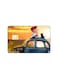 PRINTED BANK CARD STICKER Cute Boy Drawing With Black Cat On A Car