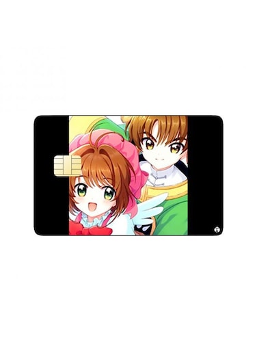 PRINTED BANK CARD STICKER Syaoran And Sakura From Cardcaptor Anime