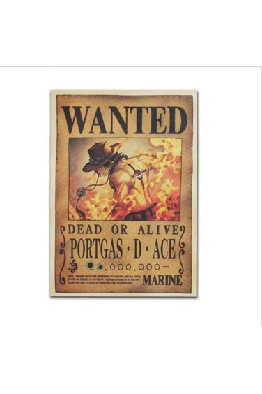 Anime One Piece Pirates Wanted Posters Wall Sticker