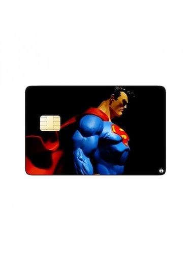 PRINTED BANK CARD STICKER Animation Superman By Dc
