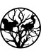 Decorative Wall Sticker Black 20cm