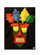 Printed Wall Sticker Multicolour 20cm