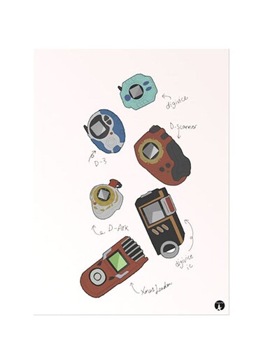 Printed Wall Sticker Multicolour 20cm