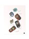 Printed Wall Sticker Multicolour 20cm
