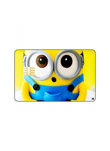 PRINTED BANK CARD STICKER Animation Bob From Minions By Illumination