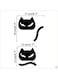 Animal Switch Sticker Black 16x17centimeter