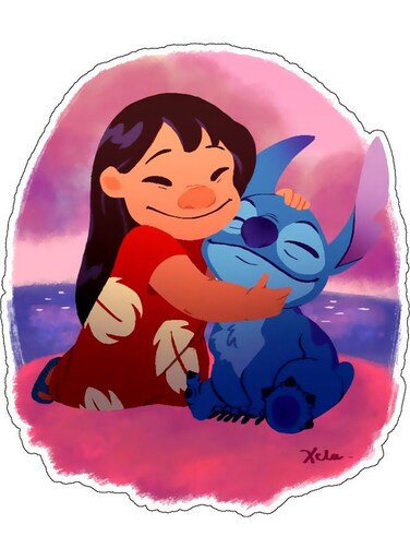 Cute Fictional Character Printed Wall Sticker Multicolour