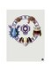 Printed Wall Sticker Multicolour 20cm