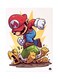 Printed Wall Sticker Multicolour 20cm