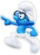 Smurf Design Decorative Wall Sticker Multicolour